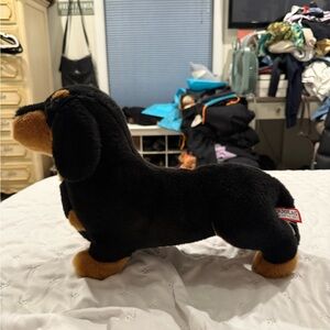 Douglas Black and Tan Dachshund Plush Toy